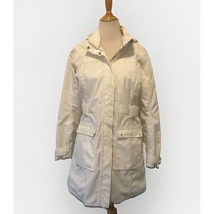 Merrell Opti-Shell Lightweight jacket. Womens Medium White Full Zip Pockets